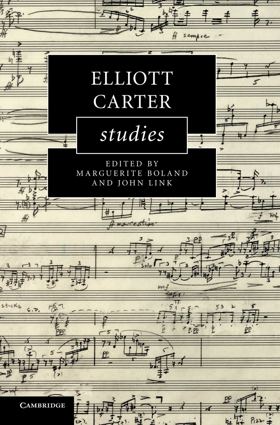 [Elliott Carter Studies cover]